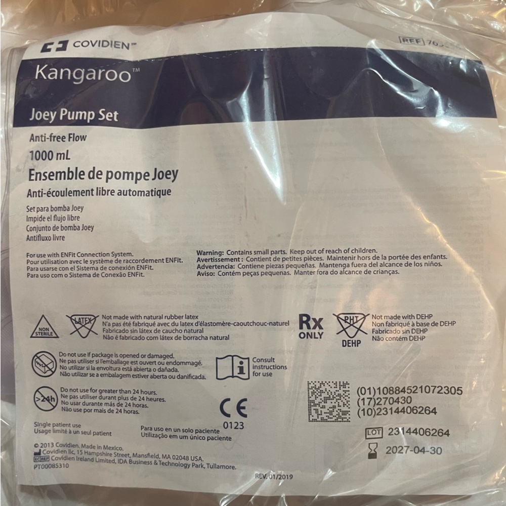 Brand New Joey Pump Set Feed Bag Qtr 29